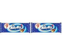 MILKY WAY - Barres chocolat au lait - 9 barres de 21,5g - 193.5g (Lot de 2)