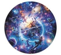 Milky Way Galaxie1000 Pièces pour Puzzles pour Adultes Et Enfants UniversePuzzle Circulaire, Puzzle Familial, Pression Réduite, DécoRation, Cadeau, Difficile, Impossible1000pcs (67.5x67.5cm)
