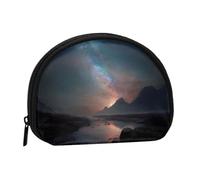 Milky Way Mini sac de rangement portable avec motif coquillages, durable et portable, Noir , Taille unique, Trousse de toilette