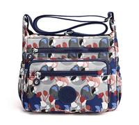 Milky Way Sac à bandoulière imperméable multi-poches pour femme