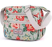 Milky Way Sac à main imperméable multi-poches pour femme - Sac à bandoulière décontracté en toile imprimée pour l'extérieur, bleu foncé, taille unique