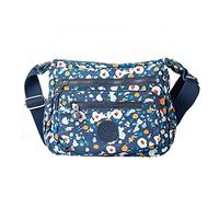 Milky Way Sacs à bandoulière croisés imperméables multi-poches pour femmes en toile imprimée décontractée sacs à main pour l'extérieur, Morning Glory, Taille unique