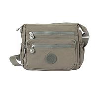 Milky Way Sacs à bandoulière en toile imprimée multi-poches pour femme - Sacs à main imperméables décontractés pour l’extérieur, Gris foncé-01., Taille unique