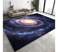 Milky Way Starry Sky Tapis 60 x 110 cm Universe Galaxy Poil Court Tapis Cuisine de Sol Antidérapant Rug pour Cuisine Couloir Q-358