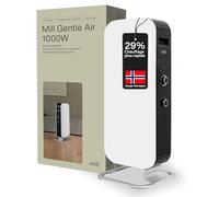 Mill Radiateur à huile bain radiateur de chauffage 1000 W AB-H1000DN Noir (Blanc, 12-16 m2 - MEC)