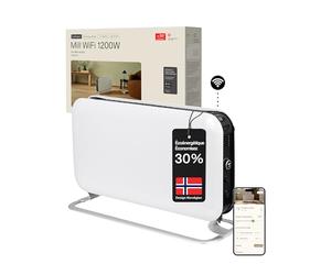 Mill Radiateur Electrique Connecté 1200W, Chauffage d’appoint economique silencieux, Radiateur Wifi avec App, Chauffage Portable Design Norvégien pour Pièces 14-18m², Température surface basse