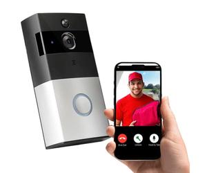 Millarco Home IT® Sonnette Vidéo Wi-FI avec Caméra HD - Détection de Mouvement, Audio Bidirectionnel, Vision Nocturne, Stockage Cloud/SD, Compatible Smartphone