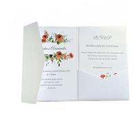 MillaSaw Enveloppes de poche blanches pour invitations de mariage en papier nacré chatoyant 25pcs (blanc perle)