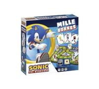 Mille 1000 bornes pour Sonic avec Plateau Circuit de Course - Edition FR, Classique - Fan Jeu Video - Set Jeu Societe Enfant avec Carte