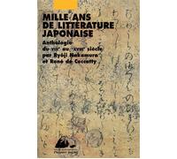 Mille ans de litterature japonaise - Collectif - Philippe Picquier - Poche - Anthologie