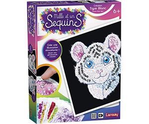 Mille et Un Sequins - Papillon ou Tigre Blanc - Modèle Aléatoire - Activités Manuelles - Dès 6 ans - Lansay