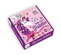 Mille Et Une Paillettes Licornes Scintillantes - Coffret Avec 7 Tubes De Paillettes Biodégradables Et 1 Carrousel À Monter