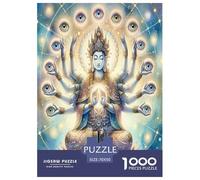 Mille-Hand GuanYin Puzzle 1000 Pieces Cadeau Unique Jeu Éduchatif Défi Jouet À De Qualité Supérieure Peinture Art pour Adultes Et Enfants 70x50cm/1000pcs