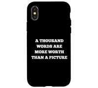 Mille Mots Valent Plus qu'une Image Coque pour iPhone X/XS