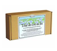 MILLE OREILLERS Tour de Cou au lin® Chauffant - 15 x 75 cm - Se réchauffe au micro-ondes - Soulage douleurs cervicales