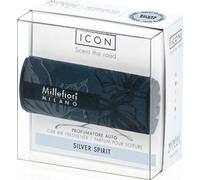 Millefiori Milano Icon Car Air Freshener Silver Spirit Textil Floral