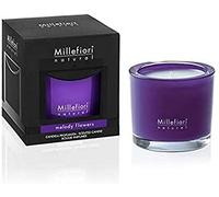 Millefiori Natural Bougie, Violet, 9.5 x 9.5 x 10.5 cm