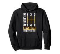 Millennial Anti-Theft Device Funny Stick Shift Meme Sweat à Capuche