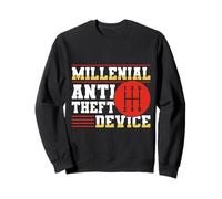 Millennial Anti-Theft Device Funny Stick Shift Meme Sweatshirt