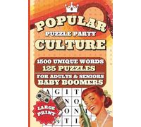 "Millennial to Gen Z" Popular Cultre Large Print Word Search:: 125 Big Font Wordfind Puzzles for Adults & Seniors & Baby Boomers - 2000's Cultre, ... Daily Life - Classic Gift For Relaxing