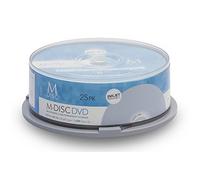 MILLENNIATA Effectués Lot de 50 DISC DVD 4.7 Go 4 x HD Jet d'encre Blanc imprimable 1000 ans d'archives de données permanente/sauvegarde Media enregistrable vierge