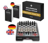 MILLENNIUM M805 École d’échecs - Ton entraîneur d’échecs à la Maison et en déplacement, avec 100 Exercices, Sortie vocale - pour Enfants, débutants et écoles