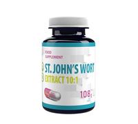 Millepertuis (St. John's Wort) équivalent à 5.000 mg (500 mg d'extrait 10:1) 180 gélules végétaliennes, testées en laboratoire par des tiers