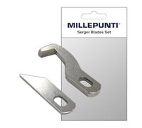 MILLEPUNTI Lot de 2 lames de surjeteuse pour MLD42, lames supérieures et inférieures, remplacement pour Singer S14-68/69/77/78/79, Necchi OV234, Pfaff 1450OL, durables et durables