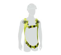 Miller H100 Harnais de Sécurité Antichute 2 PT MB, Taille Universelle (L/XL), Boucles Jambes Manuelles, Dos Acler, Capacité Nominale de 140 kg, Jaune, Poids 0.8 kg, 1036294