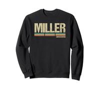 Miller Nom Prénom Rétro Vintage Anniversaire Sweatshirt