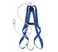 Miller Titan Kit de Retenue avec Harnais de Sécurité Antichute 1P Titan avec Anneau Dorsal, Boucles à Déclenchement Rapide et Cuissardes Ajustables + Une Longe de Retenue Titan de 2m, 1011896