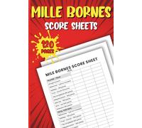 Milles Bornes Score sheets: Compact Scorekeeping Book for Milles Bornes - Track Rounds, Points, and Victories with Ease
