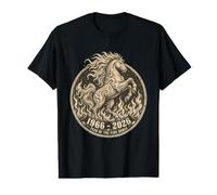 Millésime 1966 2026 Cheval de feu Astrologie Chinoise T-Shirt Graphique avec Valeur