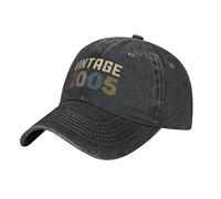 Millésime 2005 - Cadeau d'anniversaire Homme Femme Chapeaux Pare-Soleil Séchage Rapide Casquette De Baseball Respirant Strapback Cap pour Trucker Pêche Golf