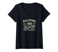 Millésime Fabriqué En 1964 Vintage 60e Anniversaire T-Shirt avec Col en V