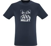 T-shirt Millet Chamonix Logo manches courtes bleu nuit - L