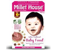 Millet House Nourriture pour bébé | 100 % bio indienne traditionnelle multi-grains pour bébé - céréales naturelles certifiées saines pour bébés | Aliments sains pour nourrissons Ragi Sarihittu (6 mois
