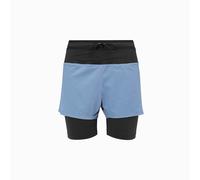 Millet Intense 2In1 Short Femme Bleu - Shorts 2 en 1 de running femmes S