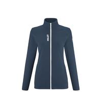 MILLET Polaire Chaude De Randonnée Femme Polartec Recyclée Respirante Stretch 2 Poches - UBIC LIGHTGRID (FR/ES, Alpha/lettres, TG, Taille normale, Taille normale, Bleu)