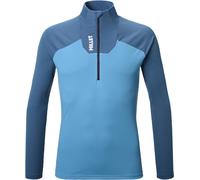 Millet - T-shirt d'alpinisme léger et respirant - Kamet Zip LS M Coronet Blue Saphir pour Homme - Taille M - Bleu Bleu M