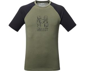 Millet - T-shirt d'escalade en viscose éco-responsable et polyester recy imai Natural SS M Grape Leaf Black pour Homme - Taille M - Vert Vert M