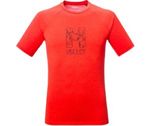 Millet - T-shirt d'escalade en viscose éco-responsable et polyester recy imai Natural SS M Paprika pour Homme - Taille L - Orange Orange L