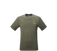 MILLET T-Shirt Escalade Coton Bio Homme Confortable Graphisme Dos (FR/ES, Alpha/Lettres, XXL, Taille Normale, Taille Normale, Kaki)