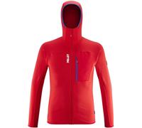 Millet Trilogy Lightgrid Hoodie Homme Rouge - Vêtements polaires outdoor hommes L