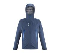 MILLET Veste Randonnée Homme Gore-Tex Imperméable Compacte Respirante (FR/ES, Alpha/lettres, S, Taille normale, Taille normale, Bleu marine)