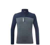 MILLET Veste Softshell Homme Coupe-Vent Chaude Stretch Polyvalente - SENECA FLEECE PO (FR/ES, Alpha/lettres, M, Taille normale, Taille normale, Bleu gris)