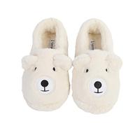 Millffy hiver Pantoufles chaudes en forme de Ours doux et confortable en peluche pour femme et fille (36-37 EU, Ours)