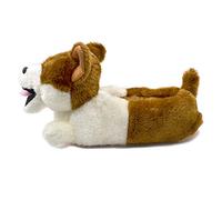 Millffy Pantoufles classiques en forme de lapin - Taille adulte - Chaussons en peluche - Pour enfants - Pantoufles - Chien de berger - Corgi, Paresseux (37-40 EU, Corgi)