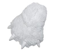 Millffy pantoufles drôles Grizzly ours peluche fourrure griffe patte pantoufles tout-petits, enfants et adultes chaussures de Costume (Large - (Taille des femmes), Monstre des neiges)