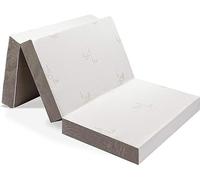 Milliard Matelas Pliant 90x190 1 Place Mousse Mémoire de Forme, Pliable Anti-Acariens - Matelas de Voyage, Camping - Housse Amovible et Lavable (Simples, 190 x 90 x 15 cm)